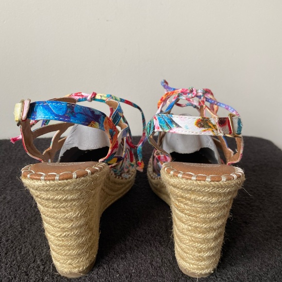 SO Women’s Multi Color Lace Up Espadrilles - Size 7.5 - Picture 9 of 9